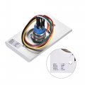 Uxcell Door Release Push Button Switch Access Control Dc 12v 3a Led Indicator Stainless Steel 86mmx50mm Panel