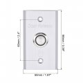 Uxcell Door Release Push Button Switch Access Control Dc 12v 3a Led Indicator Stainless Steel 86mmx50mm Panel