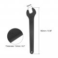 Uxcell 16mm Single Open End Spanner High Tensile Steel Wrench Hand Tool For Mechanical Automotive Repair Black