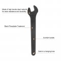 Uxcell 16mm Single Open End Spanner High Tensile Steel Wrench Hand Tool For Mechanical Automotive Repair Black