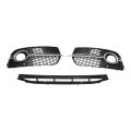 No 8r0807681s Front Lower Hood Bumper Grille Fog Light Cover For Audi Q5 Q5pa 2017 Kidney Grill Black 1 Set 