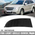 X Autohaux Car Front Bumper Right Passenger Side Fog Light Grille Lamp Cover 68079852ab For Dodge Journey 2014-2017 2019 2020
