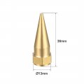 Uxcell 1 8 Inches Npt Grease Fitting Standard Sharp Type Nozzle Zinc Plated Gold Tone 2pcs