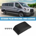 Uxcell Left Driver Side Exterior Pillar Trim Under Fuel Door No Bk3z6129077aa For Ford Transit 150 250 350 2015-2019 Black