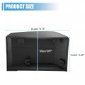 Uxcell Left Driver Side Exterior Pillar Trim Under Fuel Door No Bk3z6129077aa For Ford Transit 150 250 350 2015-2019 Black