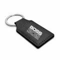 Ipick Image Compatible With Ford Mustang Boss 302 Rectangular Black Leatherette Key Chain