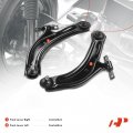 A-premium Set Of 4 Front Lower Control Arm With Ball Joint Wheel Hub And Bearing Assembly Compatible Nissan Sentra 2007-2012 L4
