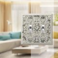 Amerelle 65ttaw Filigree Wallplate 2 Cast Metal Antique White 1-pack Double Toggle 