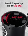 Kemimoto Motorcycle Cup Holder Upgraded Atv Drink With 0 6 -1 5 Metal Clamp 32oz Bike Water Bottle For Utv Scooter Boat