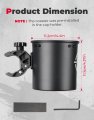 Kemimoto Motorcycle Cup Holder Upgraded Atv Drink With 0 6 -1 5 Metal Clamp 32oz Bike Water Bottle For Utv Scooter Boat