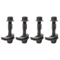 Pack Of 4 14mm Cam Bolt Kit Adjustable Camber Correction Alignment For Vehicles Front Left And Right Wheel 