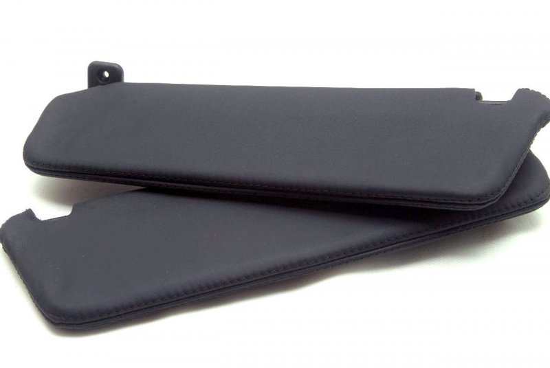 Sunvisor Synthetic Leather Covers Black For Chevrolet Camaro 2010 2015 Automotive Interior Visor Replacement