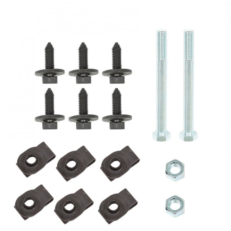 Front Leaf Spring Bracket Mounting Eye Bolts J-clips 16pcs Replacement For 1967-1981 Camaro Firebird