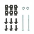 Front Leaf Spring Bracket Mounting Eye Bolts J-clips 16pcs Replacement For 1967-1981 Camaro Firebird
