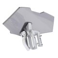 Motorcycle Acrylic Heightened Adjustable Wind Deflector Windscreen Extension For Motorbike Smoky Gray