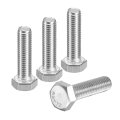 4pcs M8-1 25 X 30mm Left Hand Hex Head Bolt 304 Stainless Steel Reverse Fully Threaded Fastener Screws Bolts For Machinery 