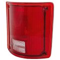 Tail Light Passenger Side For Gmc Jimmy Suburban 1990 1991 Clear And Red Lens With Housing Replaces Gm2801121 