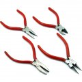 4 Flat Bent Round Chain Nose Pliers Beading Cutters 