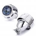Yufanya 2 5 Inch Honeycomb Bixenon Projector Lens High Low Beam Chrome Shrouds Mini H1 Fit For H4 H7 Car Motorcycle Retrofit 