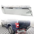 Chrome Steel Left Lh Rear Bumper End Replacement For F150 Truck 2015 2020 Without Park Assist Sensors Part Number Fo1102380 