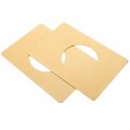 Osaladi 2 Pcs Metal Door Knob Plate Front Reinforcements Strikers Plates Plate Strike Plate Stainless Steel Baby Bedroom Loci 2