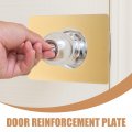 Osaladi 2 Pcs Metal Door Knob Plate Front Reinforcements Strikers Plates Plate Strike Plate Stainless Steel Baby Bedroom Loci 2