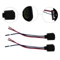 Grabote Lighting 9008 H13 Socket Female Adapter Wiring Harness Wire For H13ll Fog Lights Lamps Bulbs 2pcs Pk