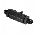 X Autohaux Car Motorcycle An6-6an Orb 9 16 -18 Sae Thread 3 Npt Male Flare Fitting Aluminum Alloy Inline Fuel Shut Off Valve 8