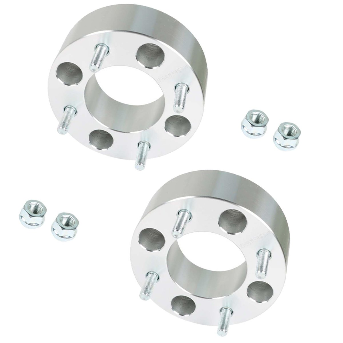 Wheel Spacers 2 In 4 X 110mm For Suzuki And Honda Silver Hub Bore 74mm Thread Size Metric 10 15 2 Pieces