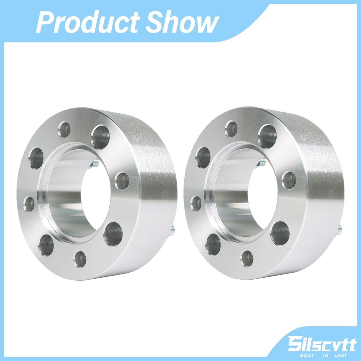 Wheel Spacers 2 In 4 X 110mm For Suzuki And Honda Silver Hub Bore 74mm Thread Size Metric 10 15 2 Pieces