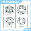 Wheel Spacers 2 In 4 X 110mm For Suzuki And Honda Silver Hub Bore 74mm Thread Size Metric 10 15 2 Pieces