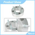 Wheel Spacers 2 In 4 X 110mm For Suzuki And Honda Silver Hub Bore 74mm Thread Size Metric 10 15 2 Pieces