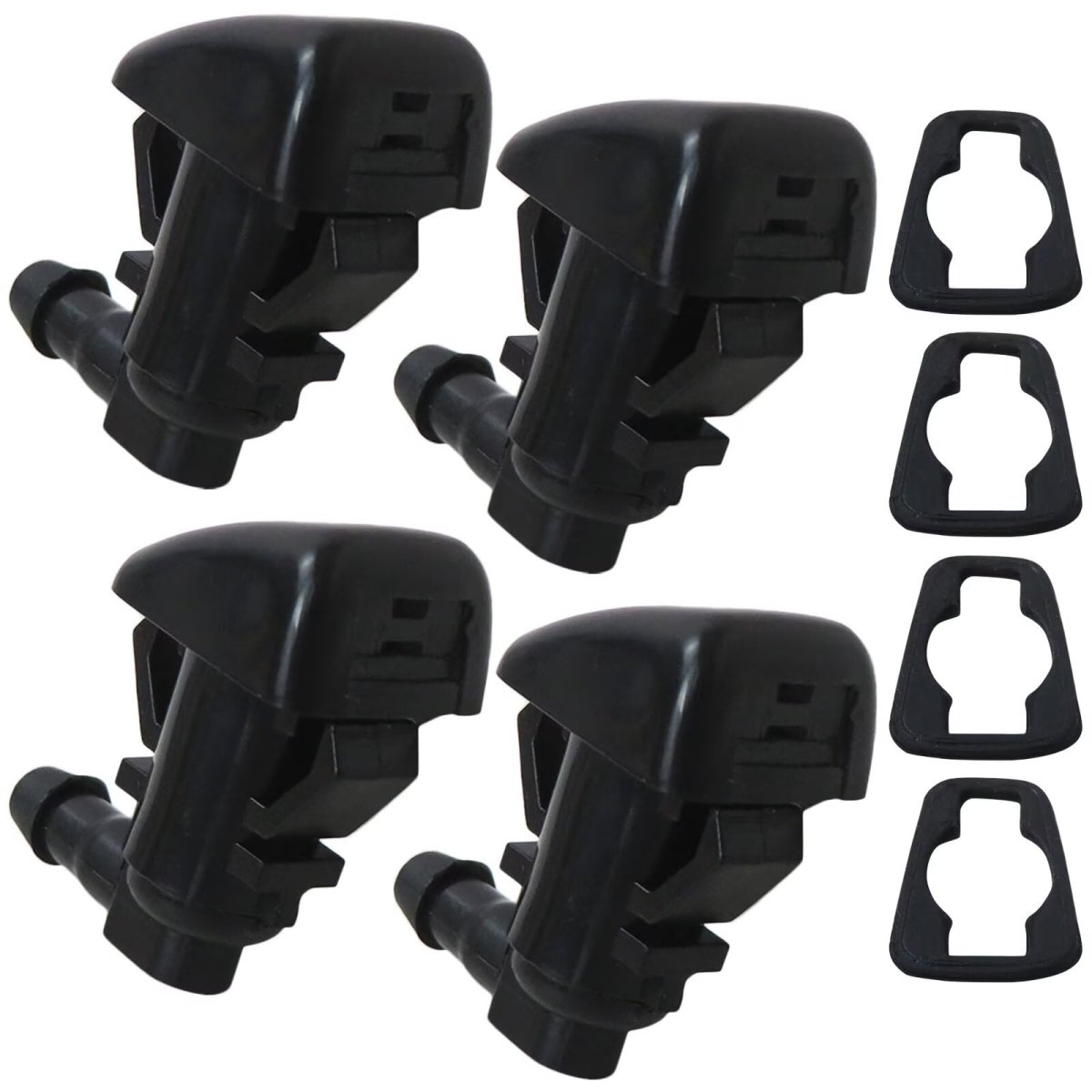 2x Windshield Washer Nozzles Replacement Fit For 2005-2023 Jeep Grand Cherokee Wk Wk2 Wl Easy To Install Replaces 55372143ab