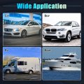 X Autohaux 6 Gang Rocker Switch Panel 3 Pin On Off Pre-wired Toggle Control Waterproof Aluminum Alloy Blue Led Light Push