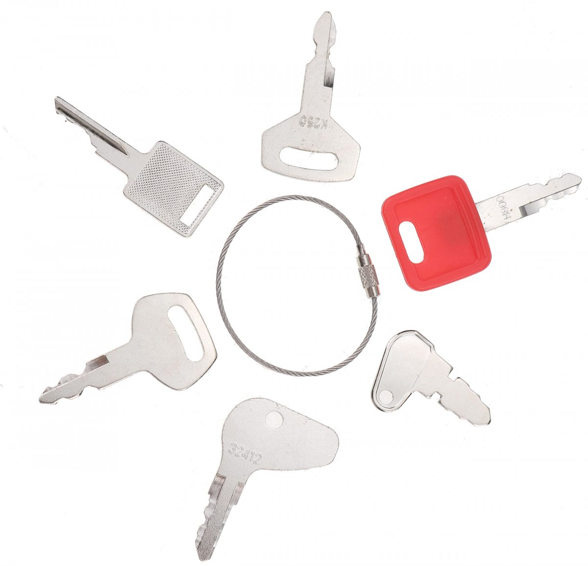 Solarhome Heavy Equipment Construction Ignition Key Set 6 Keys For Case