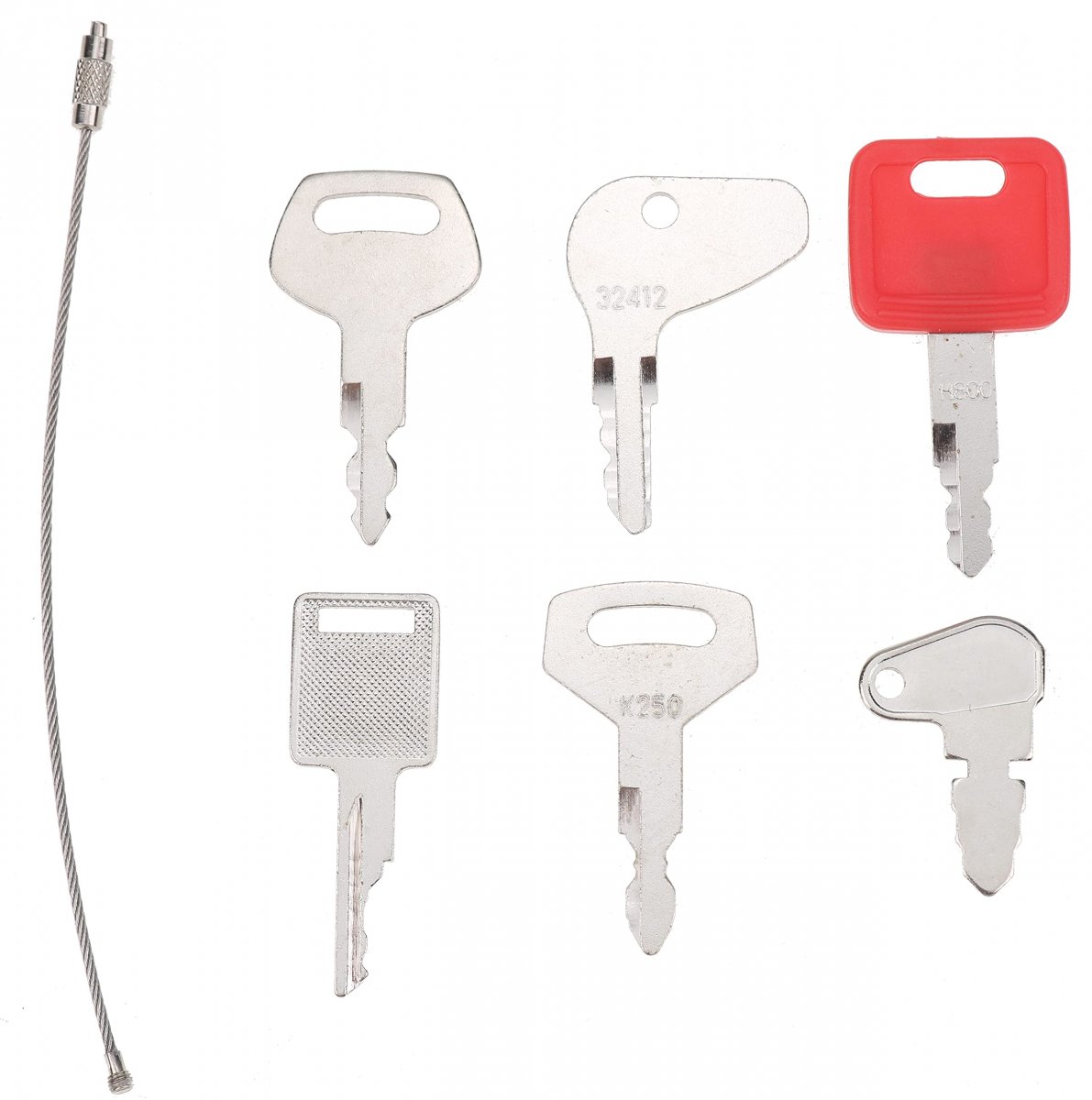 Solarhome Heavy Equipment Construction Ignition Key Set 6 Keys For Case
