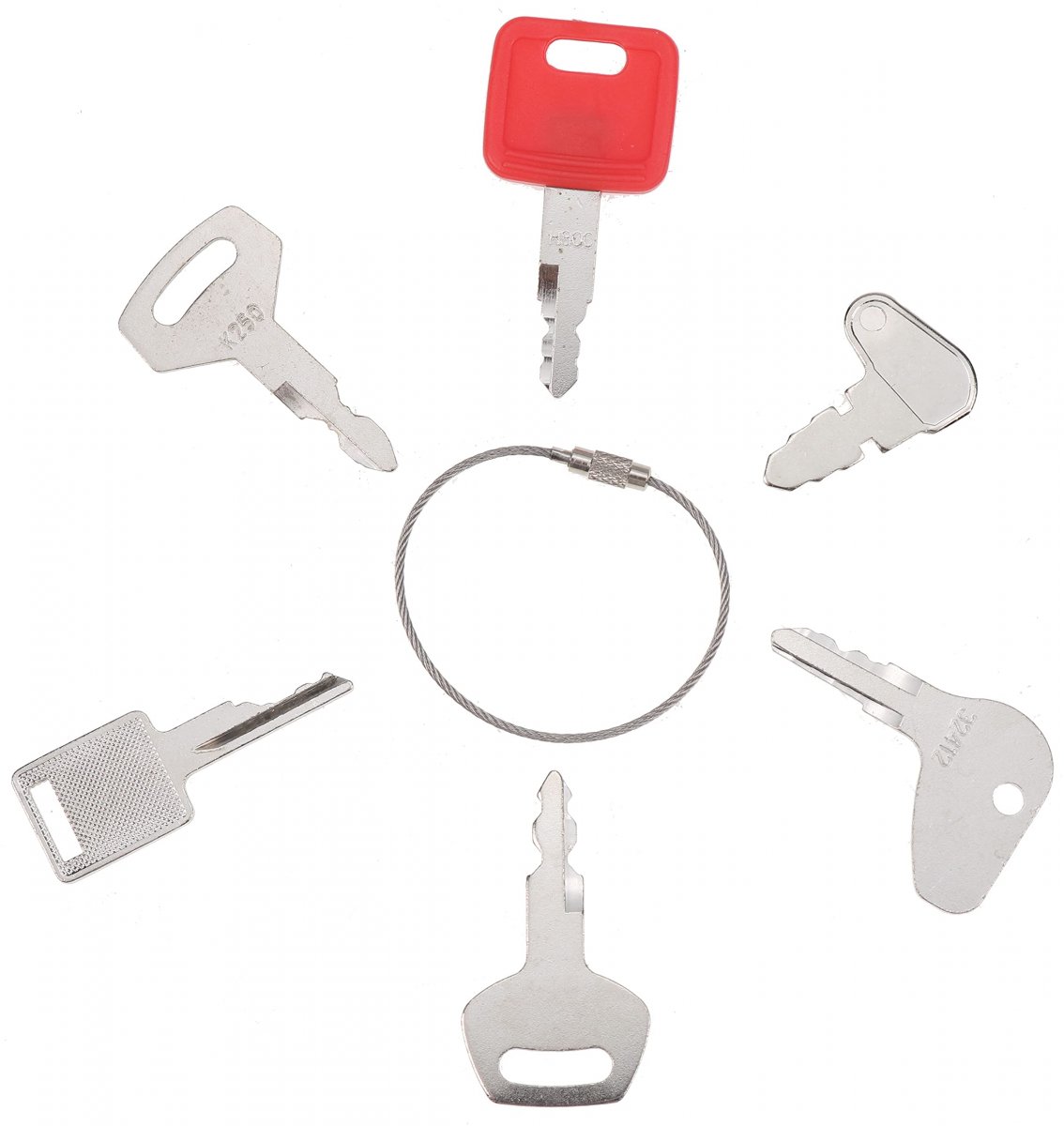 Solarhome Heavy Equipment Construction Ignition Key Set 6 Keys For Case