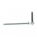 Prime-line Sheet Metal Screws Self-tapping Pan Head Slotted Drive 10 X 2-1 2 In Zinc Plated Steel 25 Pack