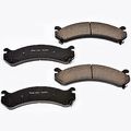 16-784 Z16 Evolution Front Ceramic Brake Pads Low Dust Formula With Thermal Scorched Surfaces For Fast Break In Chamfered And 