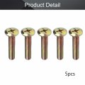 Mromax M8 X 40mm Carbon Steel Male Thread Phillips Flat Head Bolt Screw Full Suitable For Double Bed Furniture Tv Rack Wall
