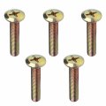 Mromax M8 X 40mm Carbon Steel Male Thread Phillips Flat Head Bolt Screw Full Suitable For Double Bed Furniture Tv Rack Wall 