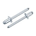 25pcs 1 4 X3 8 Round Head Blind Rivets Zinc-plated Carbon Steel Grip And Mandrel Cap Silver 