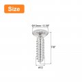 Uxcell 12x7 8 Flat Head Sheet Metal Screws 25pcs Phillips Drive Wood 304 Stainless Steel Self Tapping