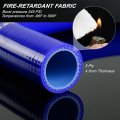 G-plus Silicone Radiator Coolant Hose Tube Kit Clamps Compatible With Ford F100 150 F250 Bronco Pickup 2pcs 1968-1979 Blue