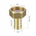 Uxcell Brass Barb Hose Fitting Connector Adapter 12mm Barbed X 1 2 Pt Female Pipe