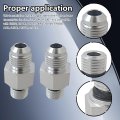 Transmission Adapter Fittings 6an Male Flare To 1 4 In Npsm For Th350 Th400 4l60e 700r4 200 4r Tr6060 Aod 4r100 4r70w C5 Silver