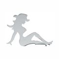 Grand General 90023 Chrome Cowgirl With Boots Mud Flap Cut-out 