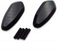 Httmt Mirror Block Off Base Plates 5mm For 1999-2007 Yamah R6 Yzf-r6 Yzfr6 Black 