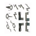 Front Disc Brake Caliper Hardware Kit For Chevy Sprint 1990 1991 Gold Classification Steel With Clips Regular Service Grade 