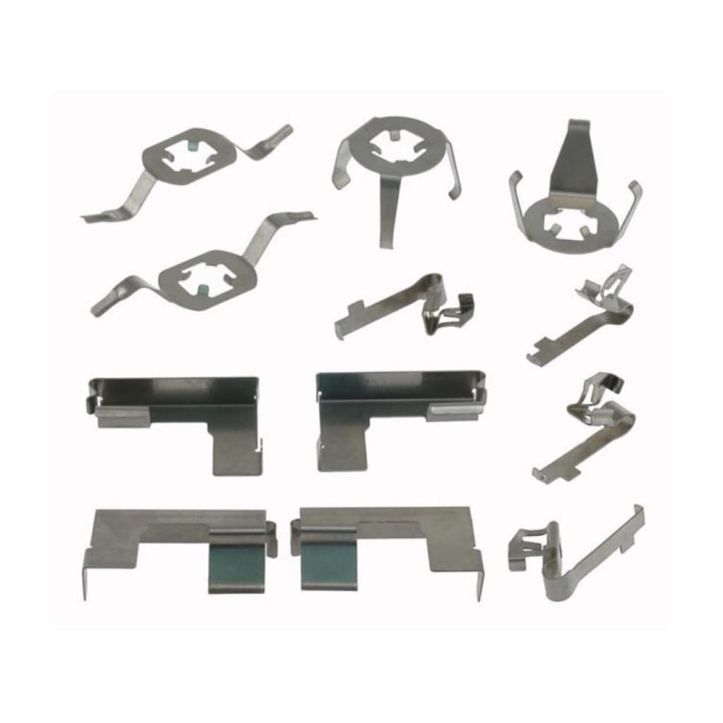 Front Disc Brake Caliper Hardware Kit For Chevy Sprint 1990 1991 Gold Classification Steel With Clips Regular Service Grade